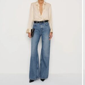 Reformation Cary High Rise Slouchy Wide Leg Jeans